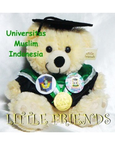 Boneka Wisuda Universitas Muslim Indonesia - Ekonomi (25 cm)